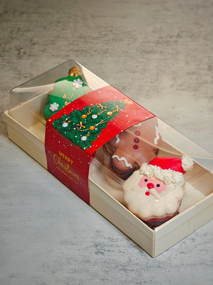 Christmas-themed macaron set (4pcs)