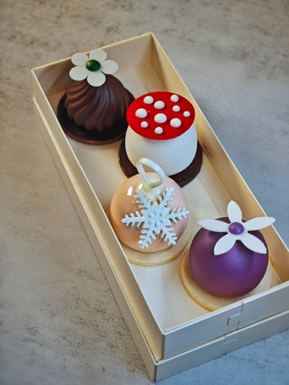 The Festive Quartet – 4 exquisite mousse bites (4pcs)